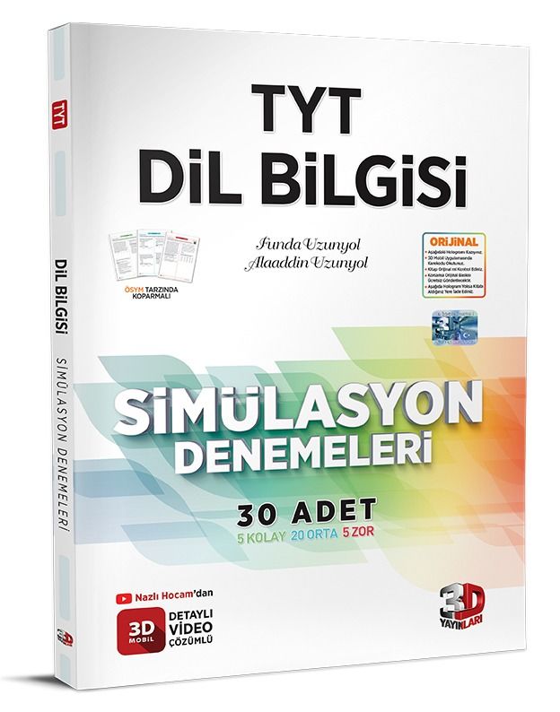 3D TYT Dilbilgisi Simülasyon Denemeleri