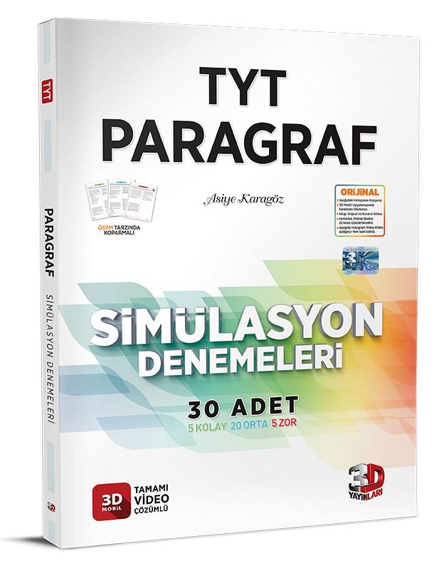 3D TYT Paragraf Simülasyon Denemeleri