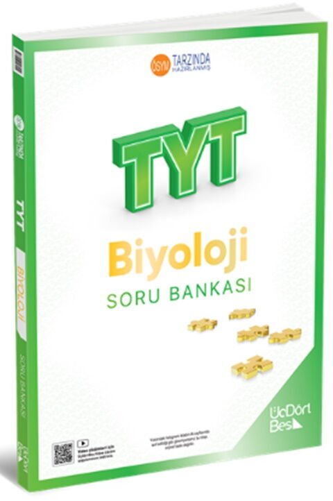 ÜÇ DÖRT BEŞ TYT BİYOLOJİ SORU BANKASI