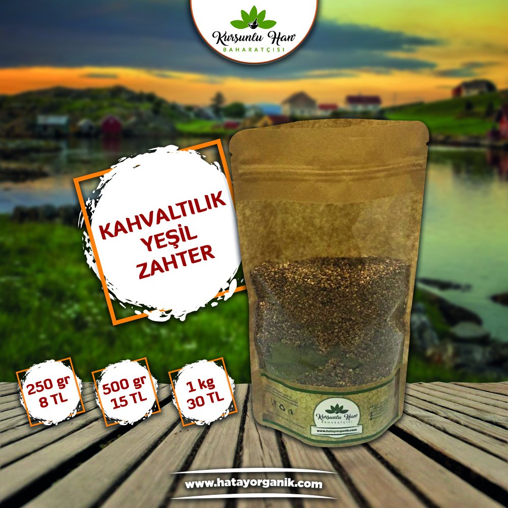 KAHVALTILIK YEŞİL ZAHTER 250 GR