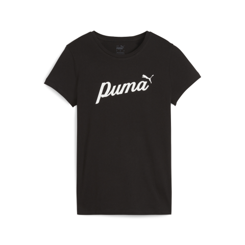 Puma Essentials Blossom Script  Kadın Tişört 67931501 Siyah
