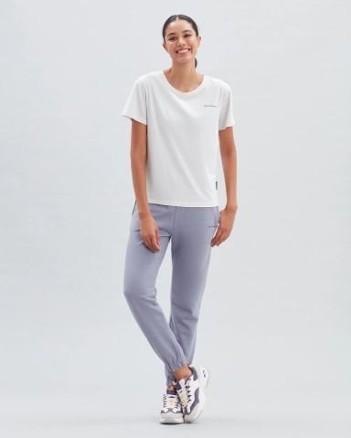 Skechers W New Basics Crew Neck Kadın Tişört Beyaz S212178-102