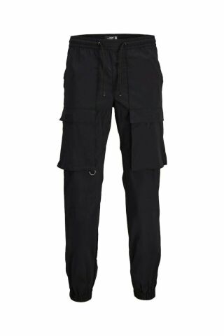 Jack Jones Erkek Kargo Pantolon Siyah-12242259-