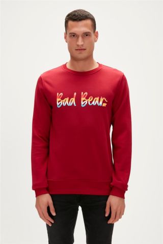Bad Baer Erkek Sweatshirt Kırmızı-23.02.12.016