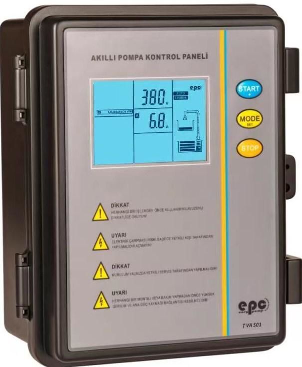 TVA S01 7,5 HP-10 HP (5,5-7,5 Kw) Black Tek Pompa Trifaze Elektronik Pano IP65
