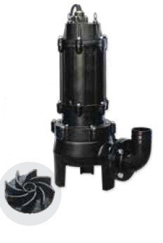 100U 411 Parçalıyıcılı Atık Su Pompası 15 HP Trifaze
