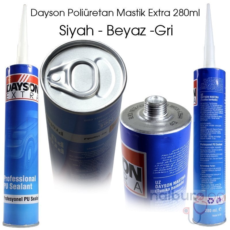Dayson Extra PU Poliüretan Mastik 280 ml - Siyah