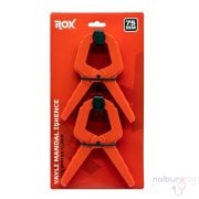 Rox 0149 Yaylı Mandal Tip Kıskaç İşkence 75 mm (2 li)
