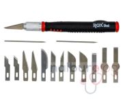 Rox Wood 0180 Pro Neşter Ahşap ve Maket Hobi Bıçak Seti 15 Parça