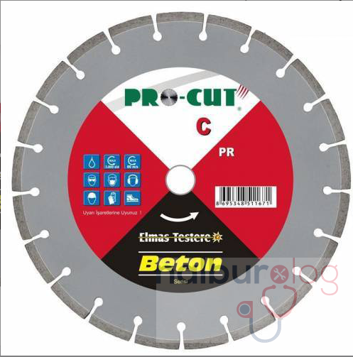 PRO-CUT PR51165 Beton Testeresi 350 mm