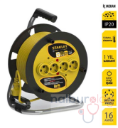 STANLEY ST-E-5015 Makaralı Ara Kablo 3x1.5 mm 50 Metre