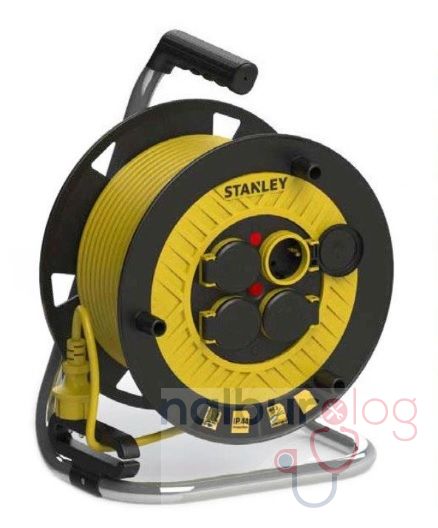 Stanley ST-P-2515 Makaralı Kablo 25 Mt, 3x1.5mm, 4 Prizli
