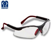 MEDOP Activa Şeffaf Koruyucu Gözlük (Gri-Kırmızı)