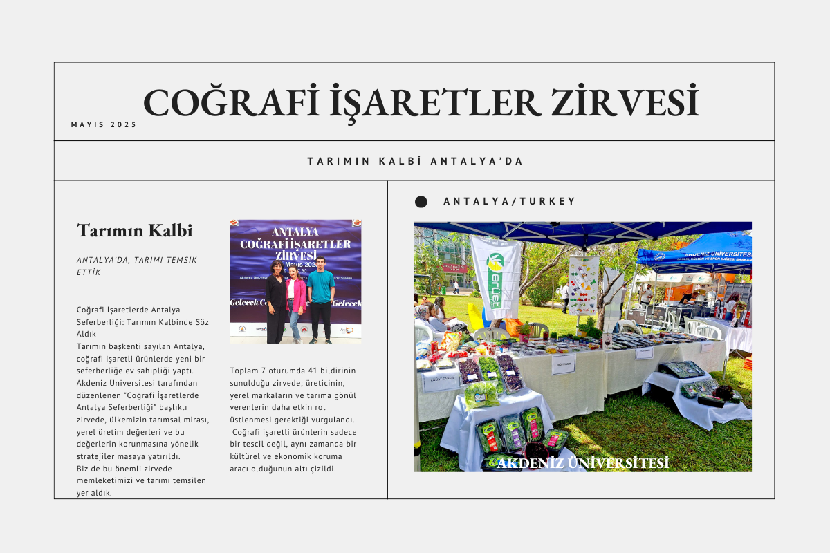 COĞRAFİ İŞARETLER ZİRVESİ