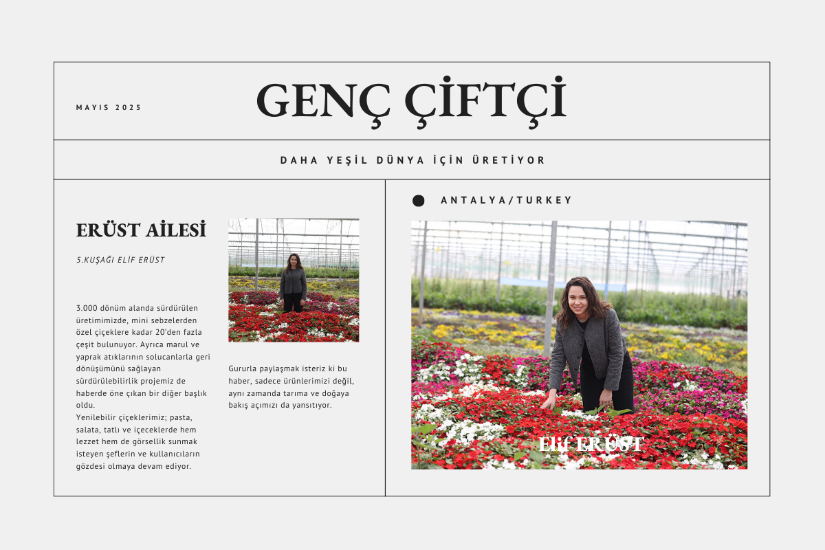 GENÇ ÇİFTÇİ ELİF ERÜST ANLATIYOR!