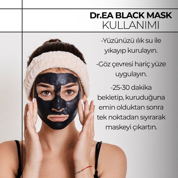 Dr. EA Soyulabilir Siyah Maske - Siyah Nokta ve Sivilce Karşıtı