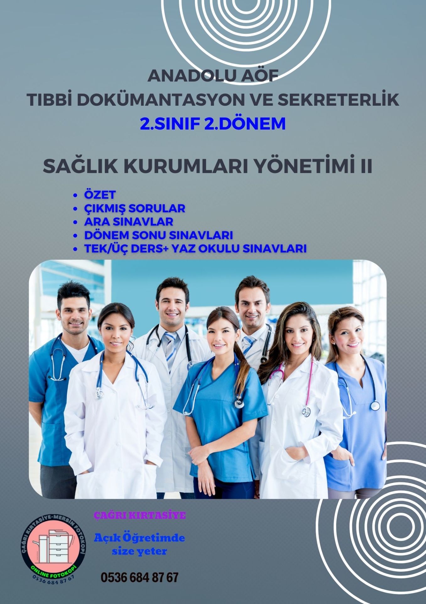 Anadolu Aöf Tds 2.Sınıf Sağlık Kurumları Yönetimi II