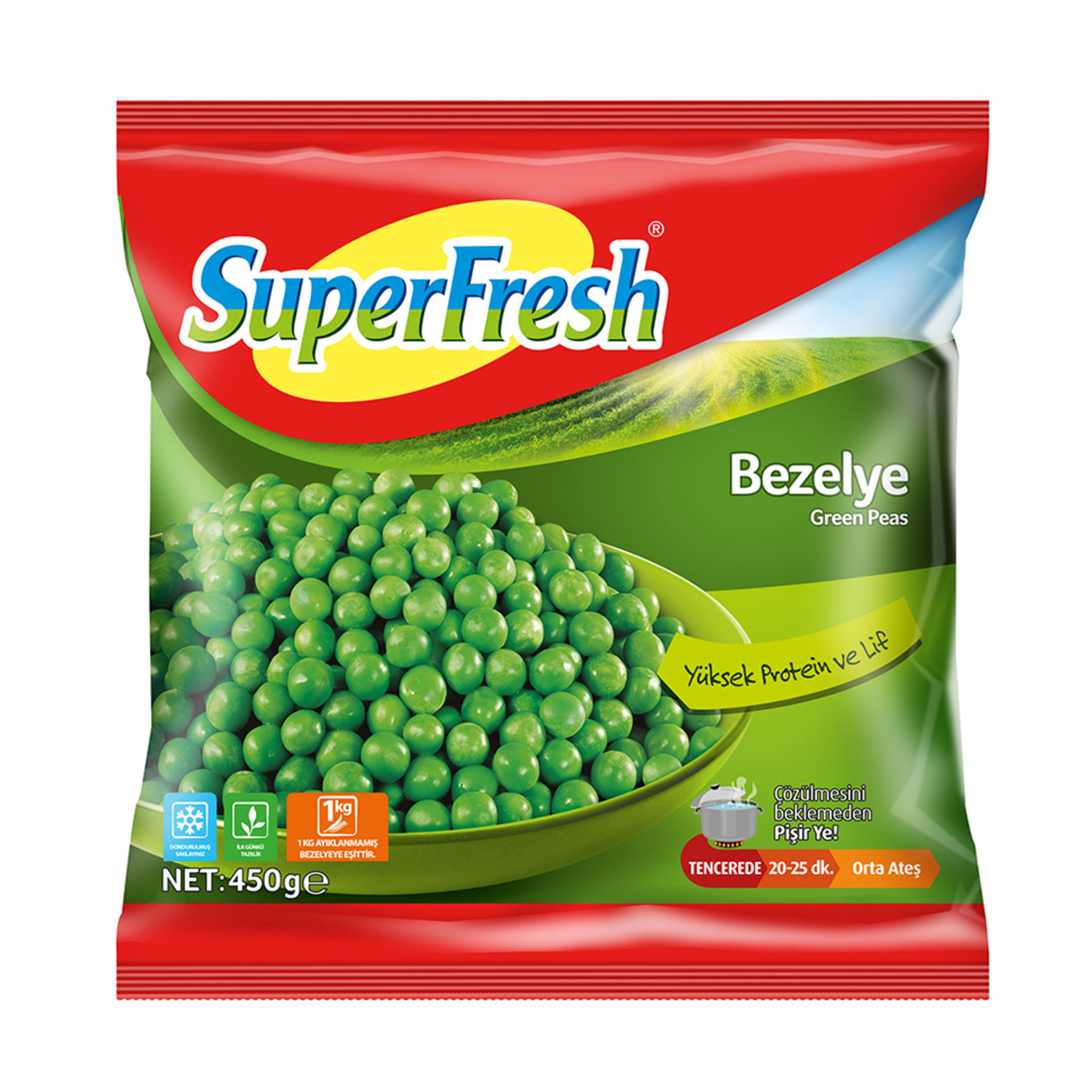 Süperfresh Bezelye 450 GR