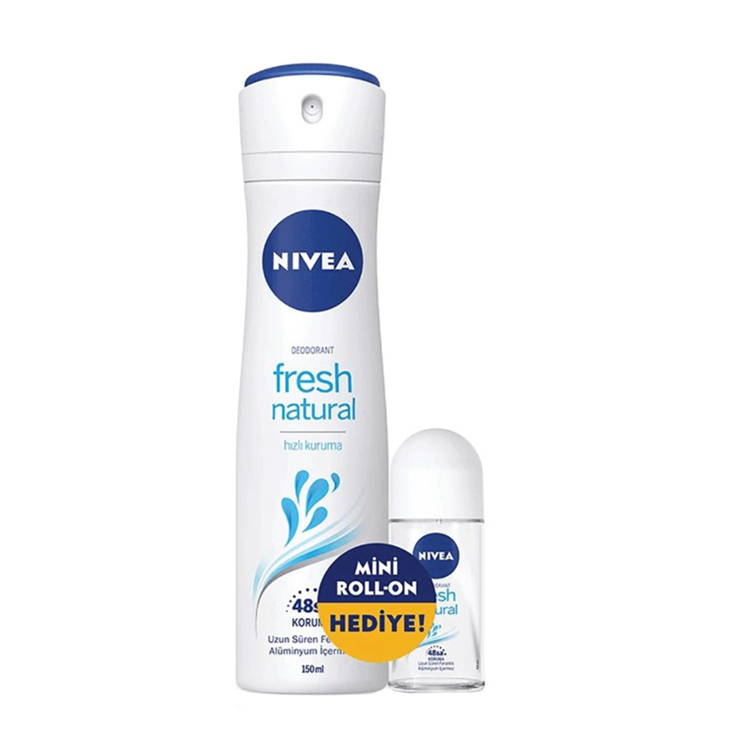 Nivea Deodorant FRS NTR 150 ML + 25 ML Roll-On