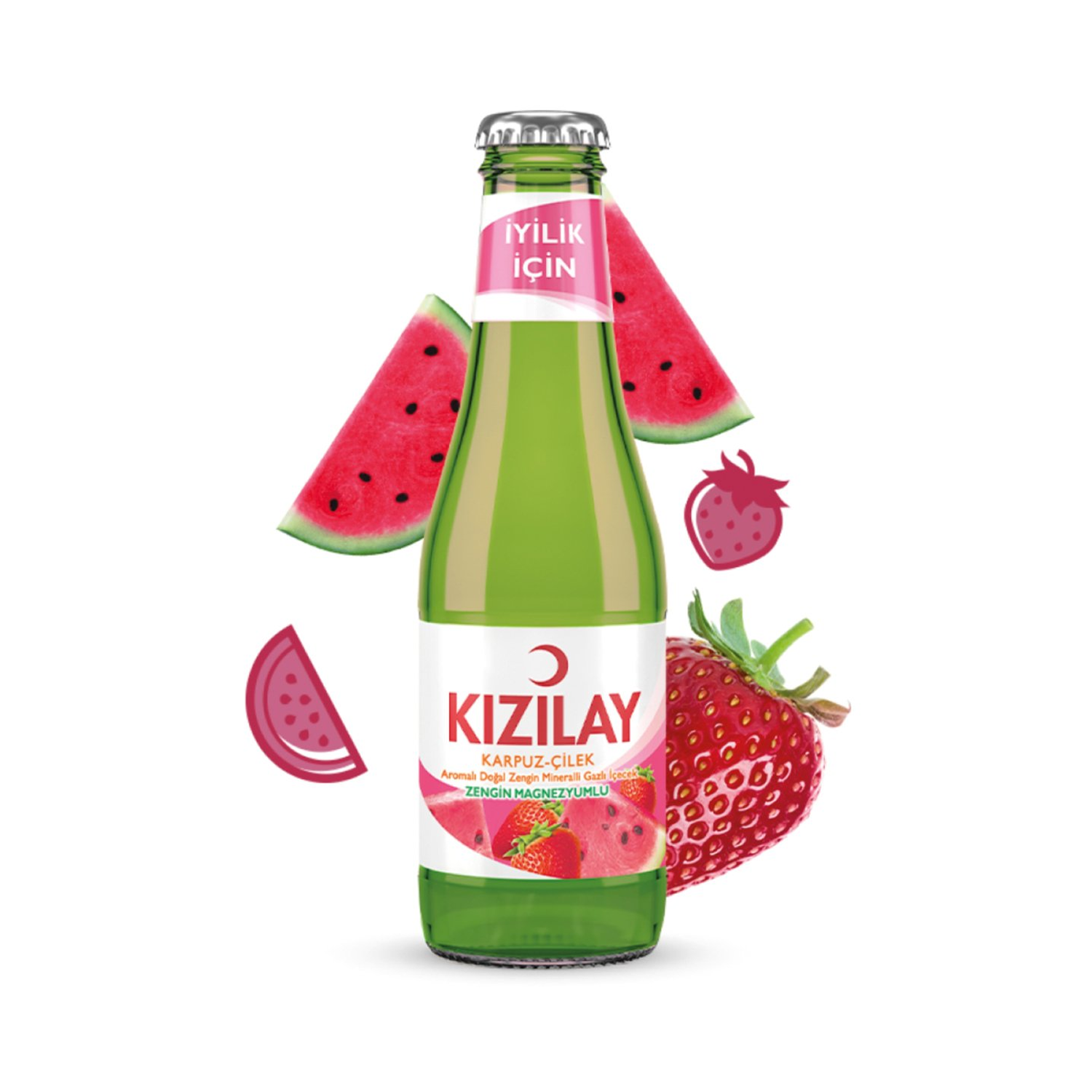 Kızılay Karpuz Çilek Soda 200 ML