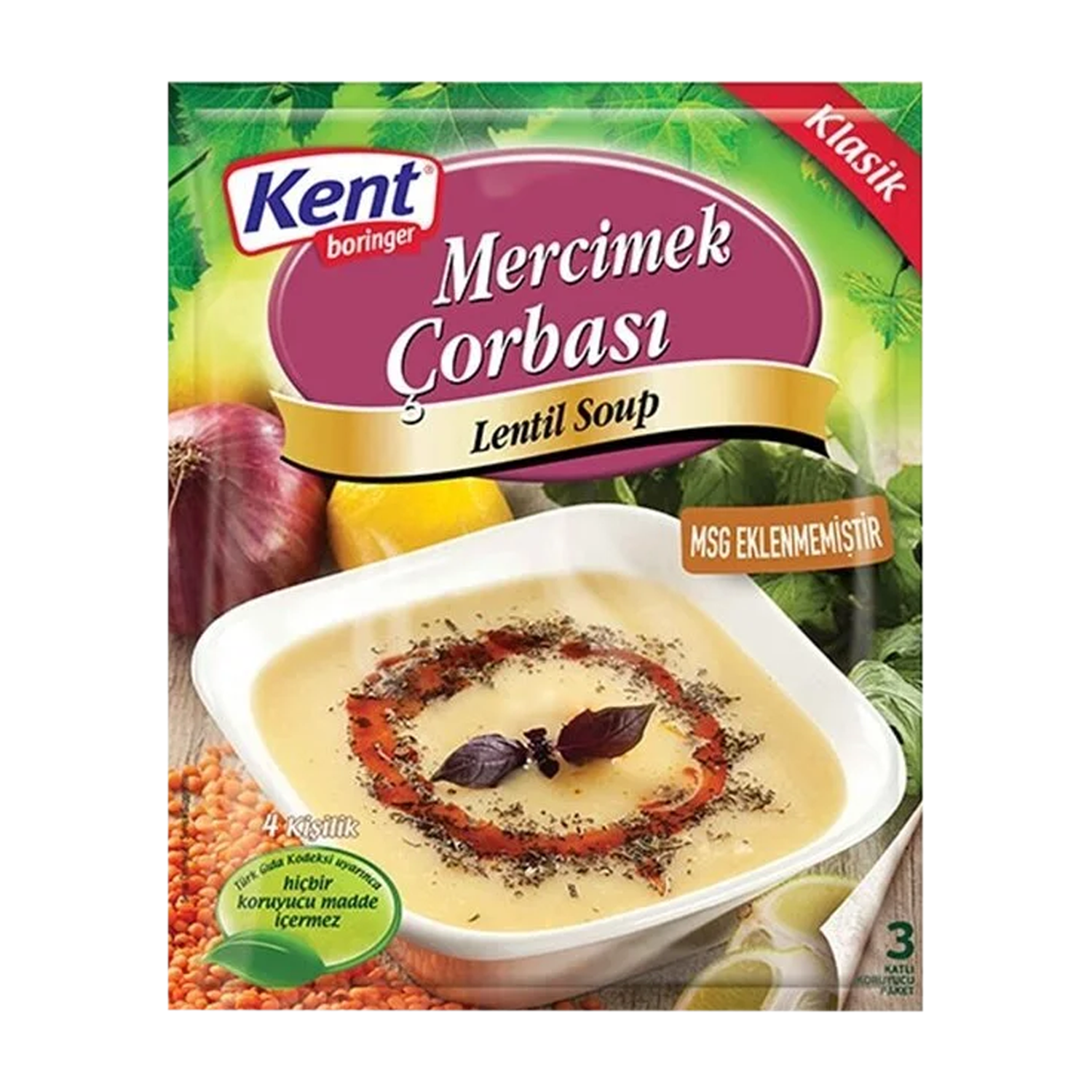 Kent Boringer Mercimek Çorbası 76 Gr