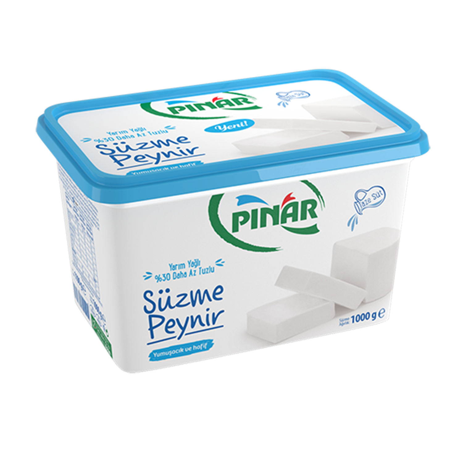 Pınar 500 GR Süzme Yarım Yağlı Az Tuzlu Peynir