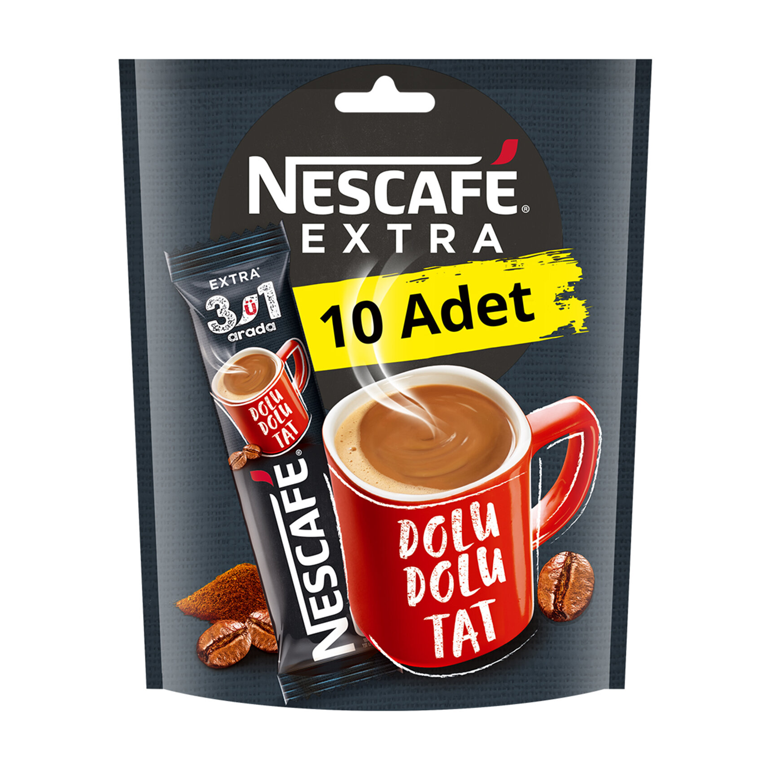 Nescafe 3ü1 Arada Extra 10lu Paket