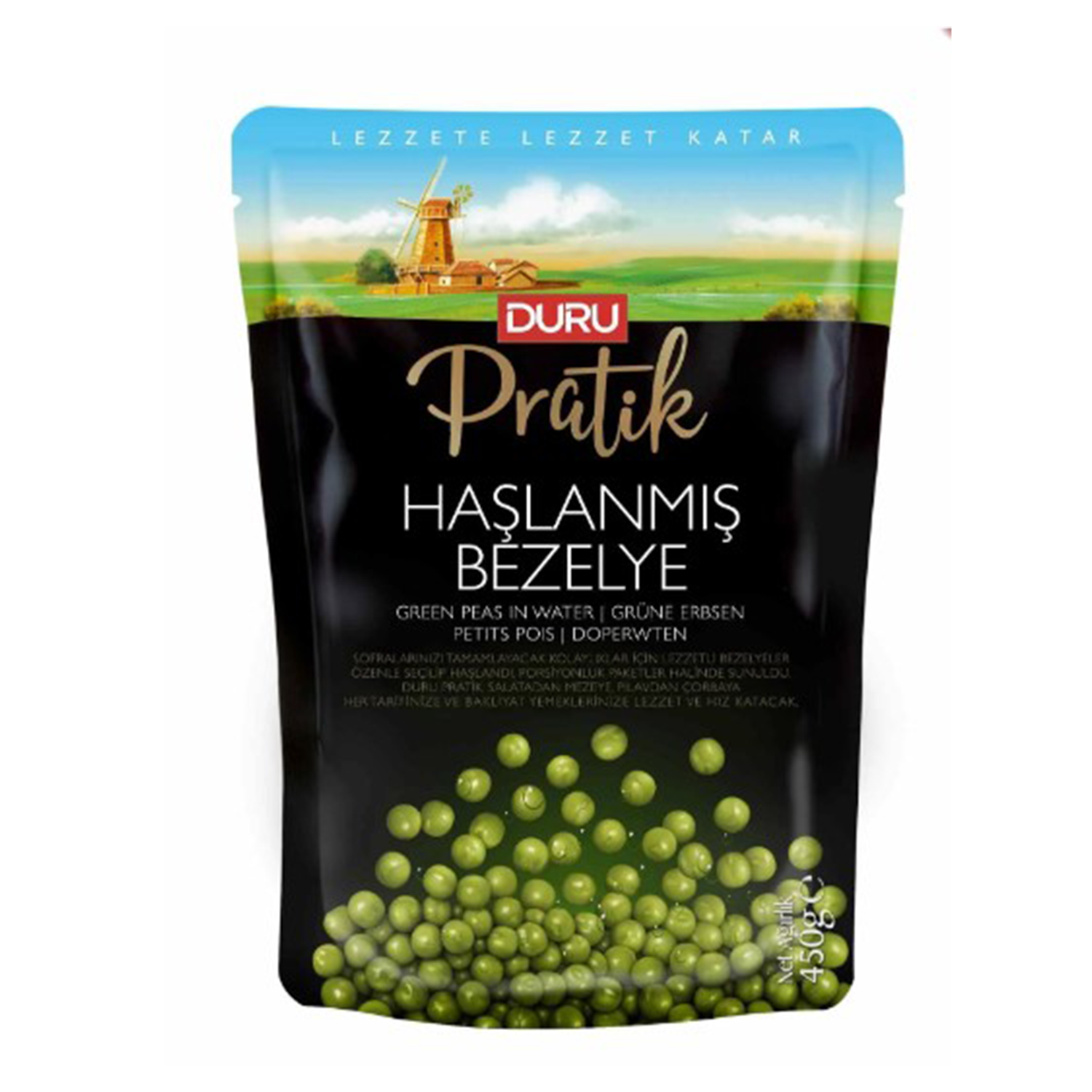 Duru Pratik Haşlanmış Bezelye 450 GR