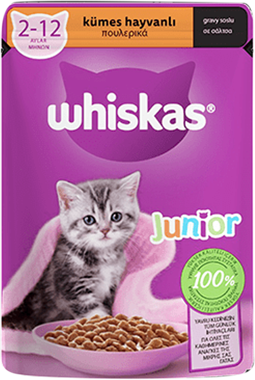 WHİSKAS MAMA PCH.JUNIOR KÜMES HAYVANLI 85 GR