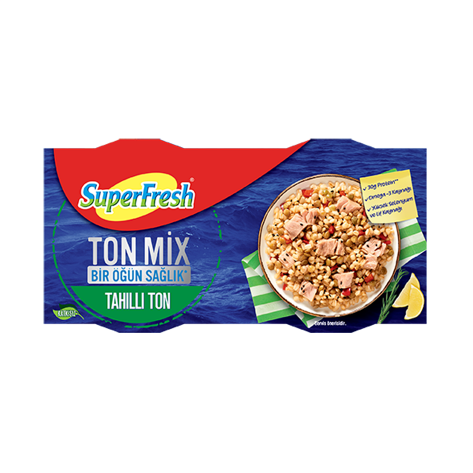 Süperfresh Tahıllı Ton Mix 2x150 GR