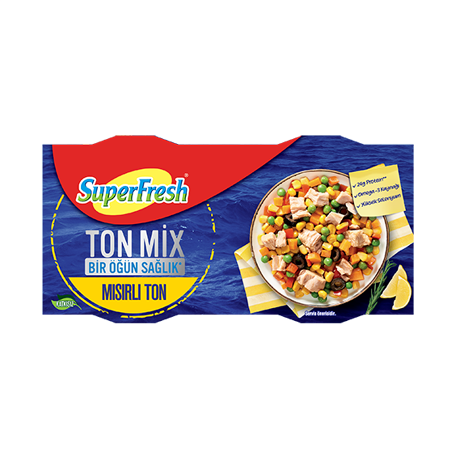 Süperfresh Mısırlı Ton Mix 2x150 GR