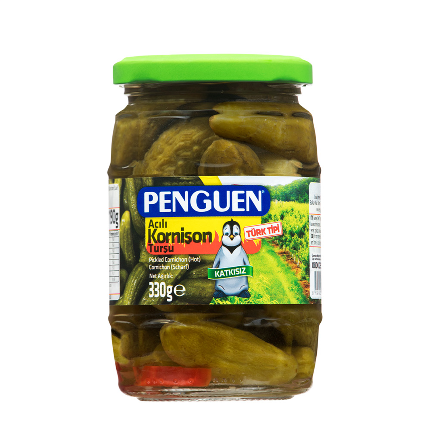 Penguen Kornişon Turşu Acı 330 GR NO: 0