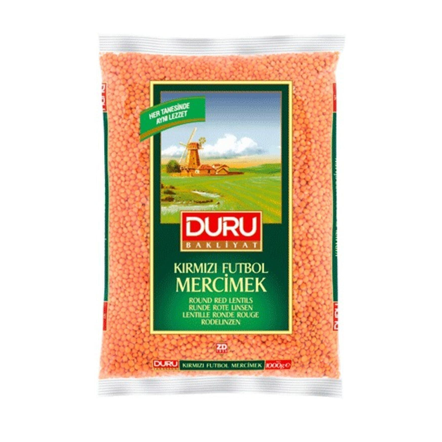 Duru Kırmızı Futbol Mercimek 1000 GR