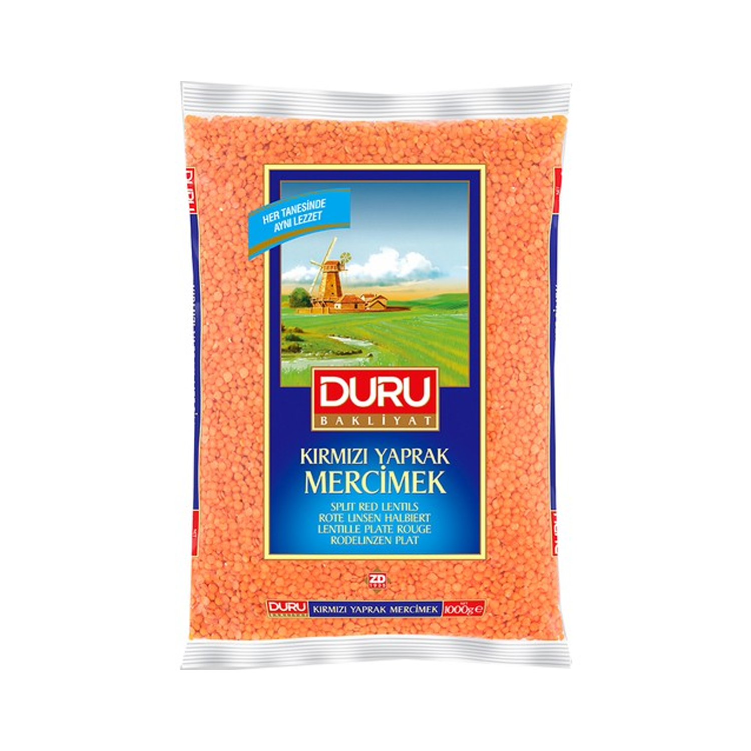 Duru Kırmızı Yaprak Mercimek 1000 GR