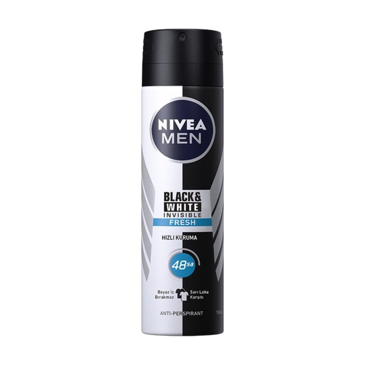 Nivea Deodorant Sprey Inv B&W Fresh 150 ML Erkek