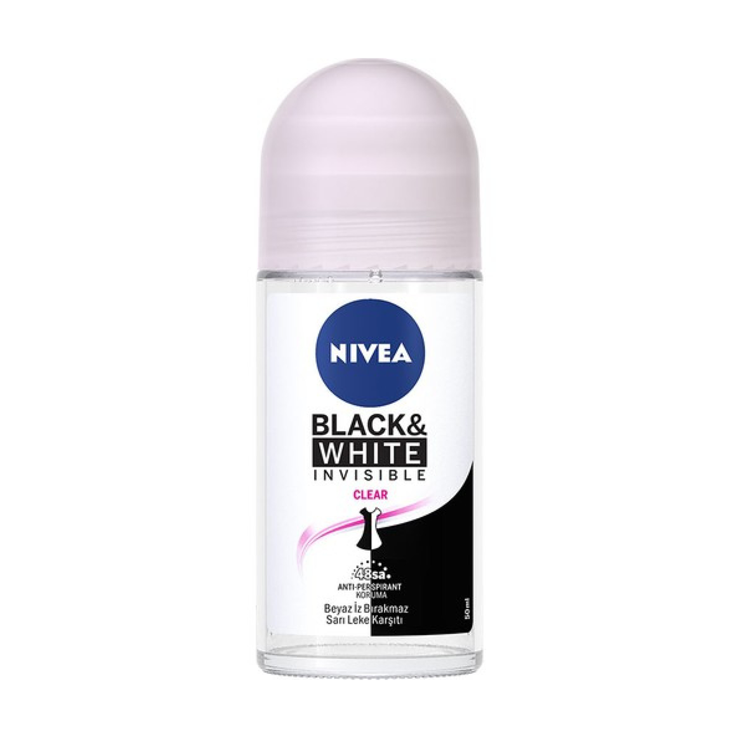 Nivea Roll On 50 ML Bayan Invincible B&W Clear