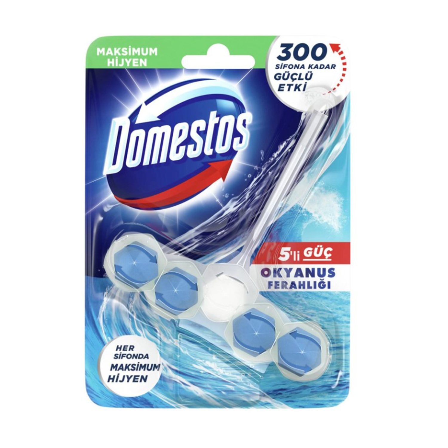Domestos Wc Blok 5 Li Güç Okyanus Fer 50 Gr