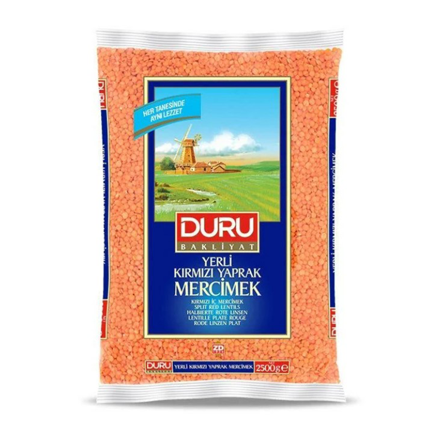 Duru 2500 GR Kırmızı Yaprak Mercimek