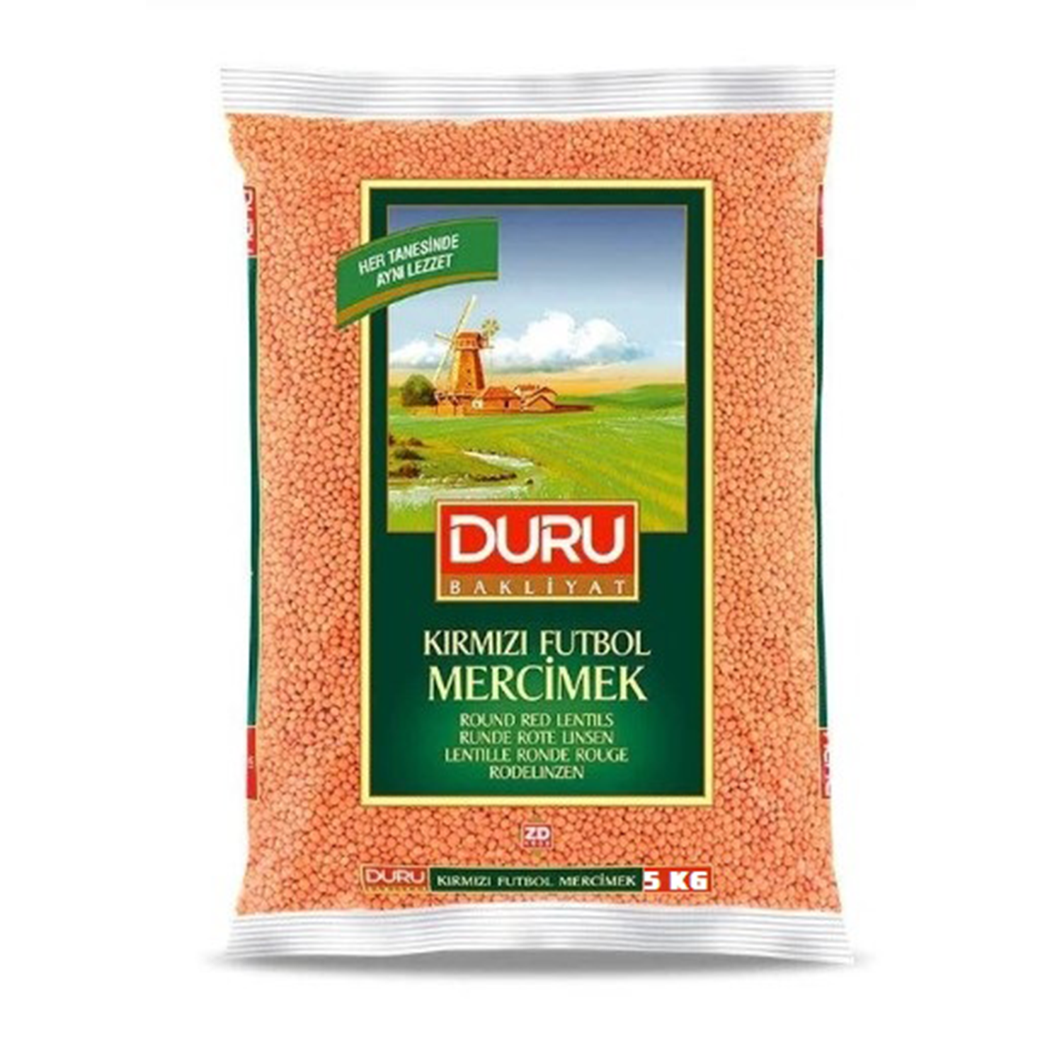 Duru 5000 GR Futbol Kırmızı Mercimek