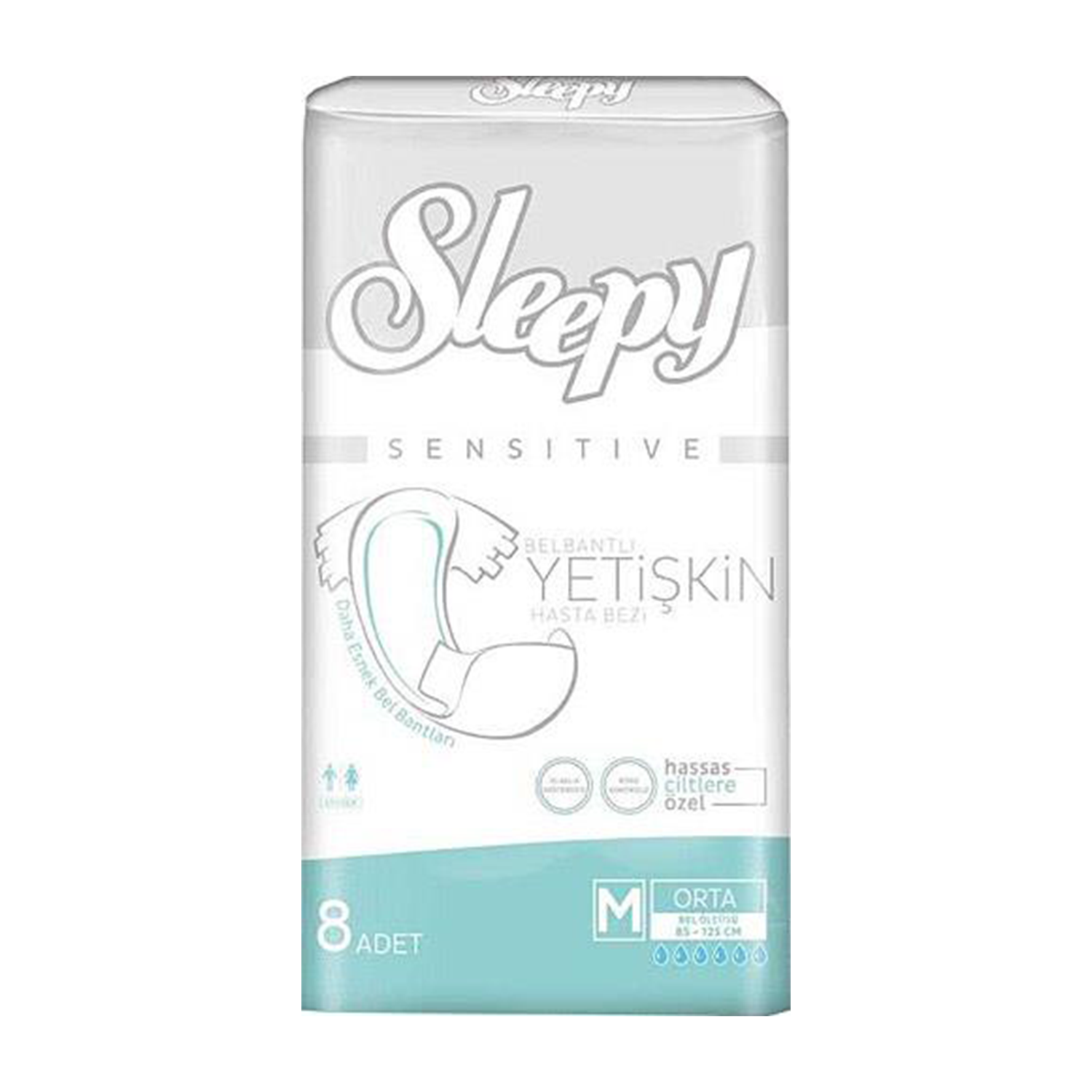 Sleepy Sensitive Orta Boy 8 Lİ Hasta  Bezi