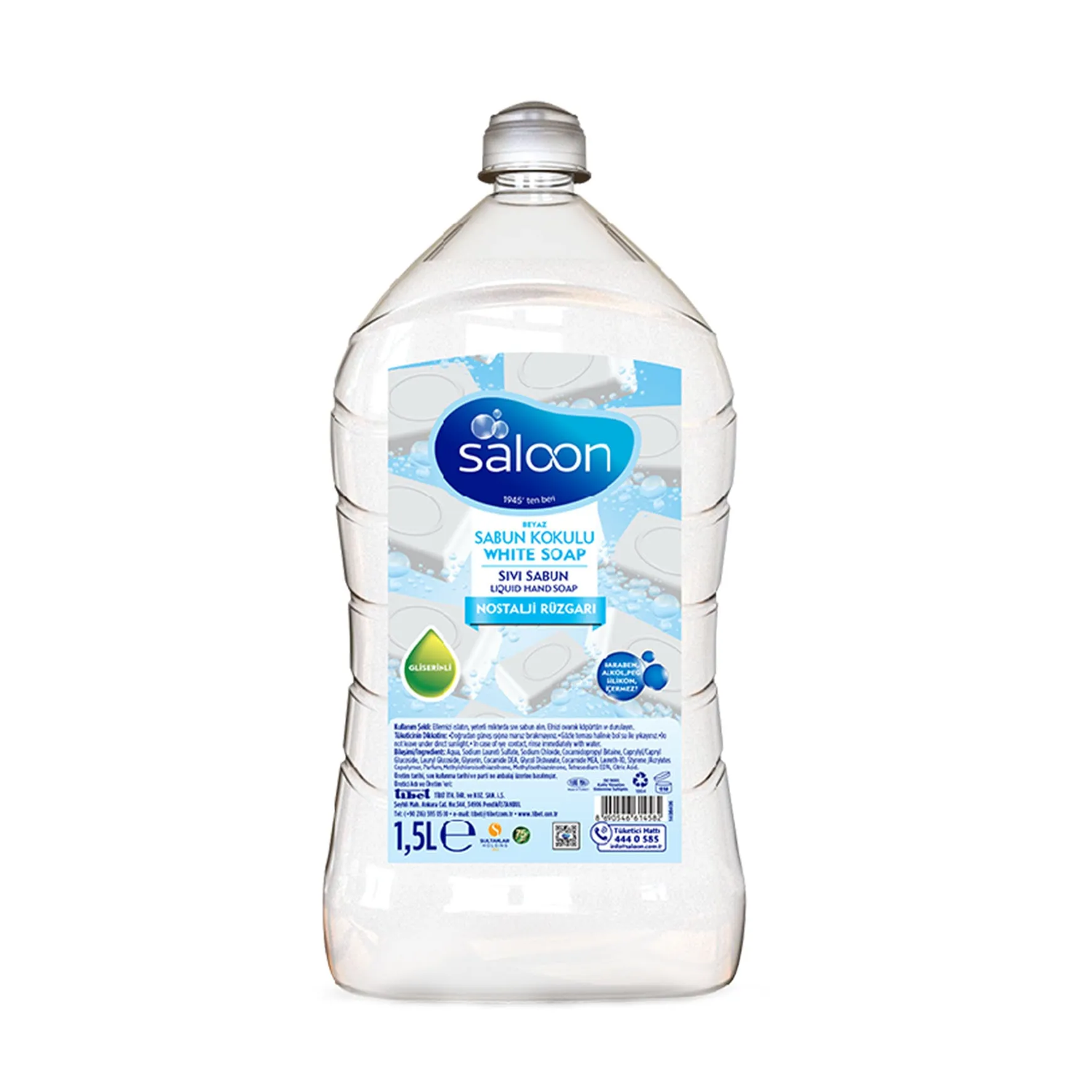 Saloon Sıvı Sabun 1500 ML Beyaz Sabun