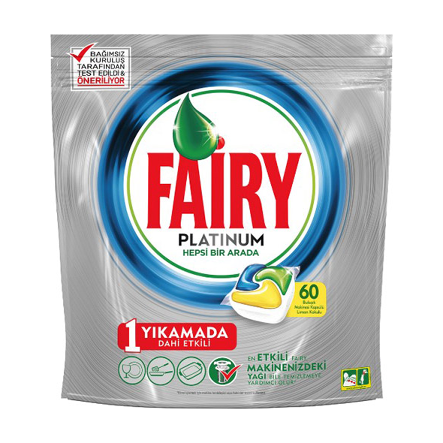 Fairy Platinum Bulaşık kapsülü 60lı