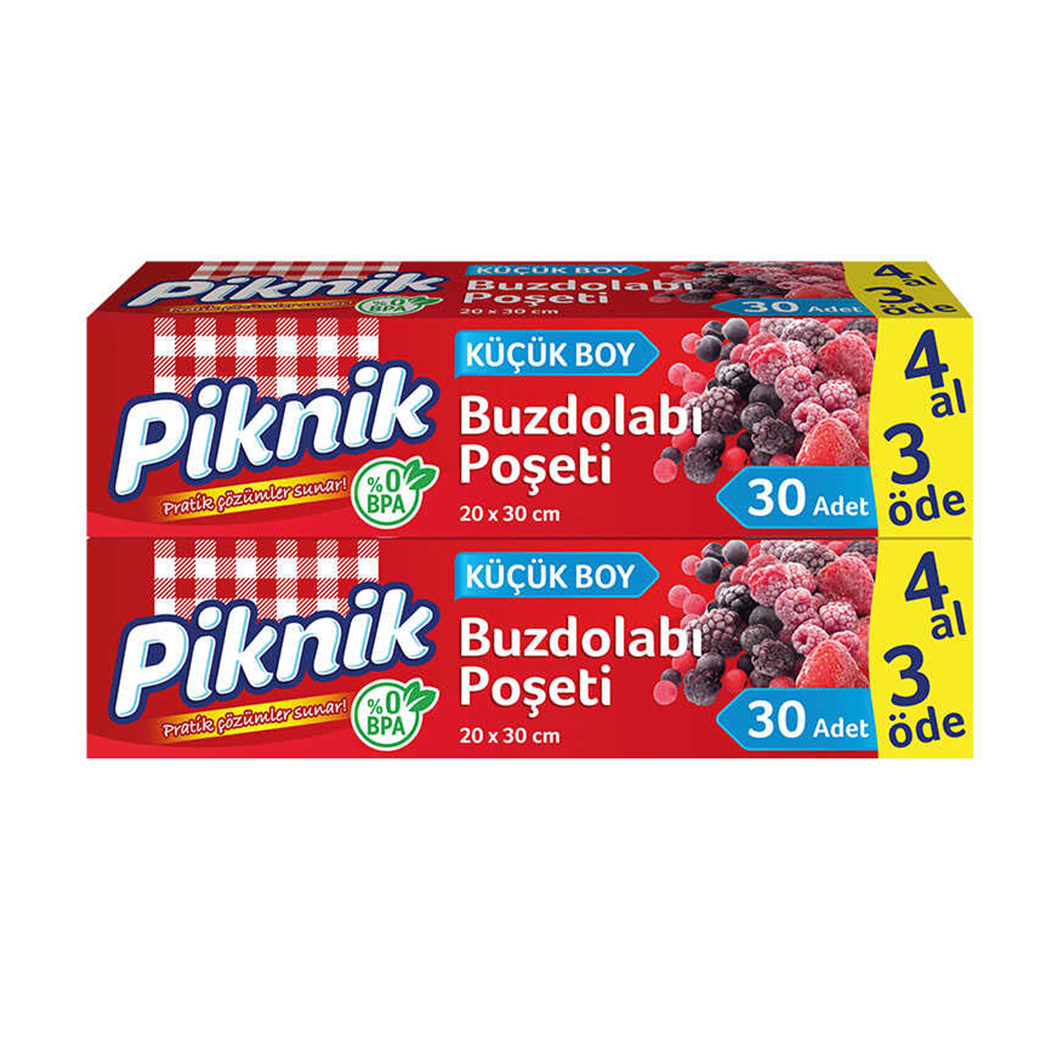 Piknik Buz Dolabı Poşeti 4 Al 3 Öde Küçük