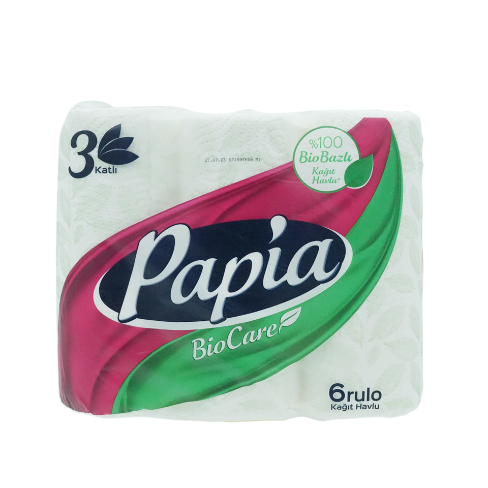 Papia Havlu 6lı Bio Care