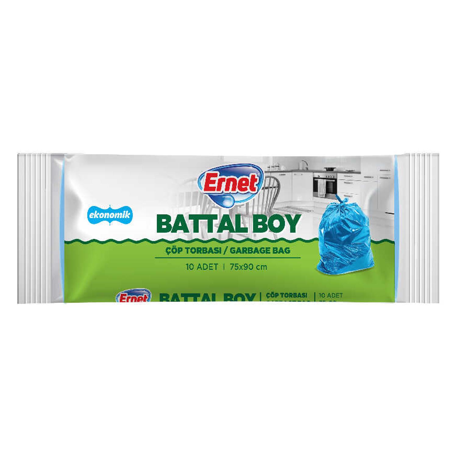 Ernet Çöp Torbası Battal Boy 10lu