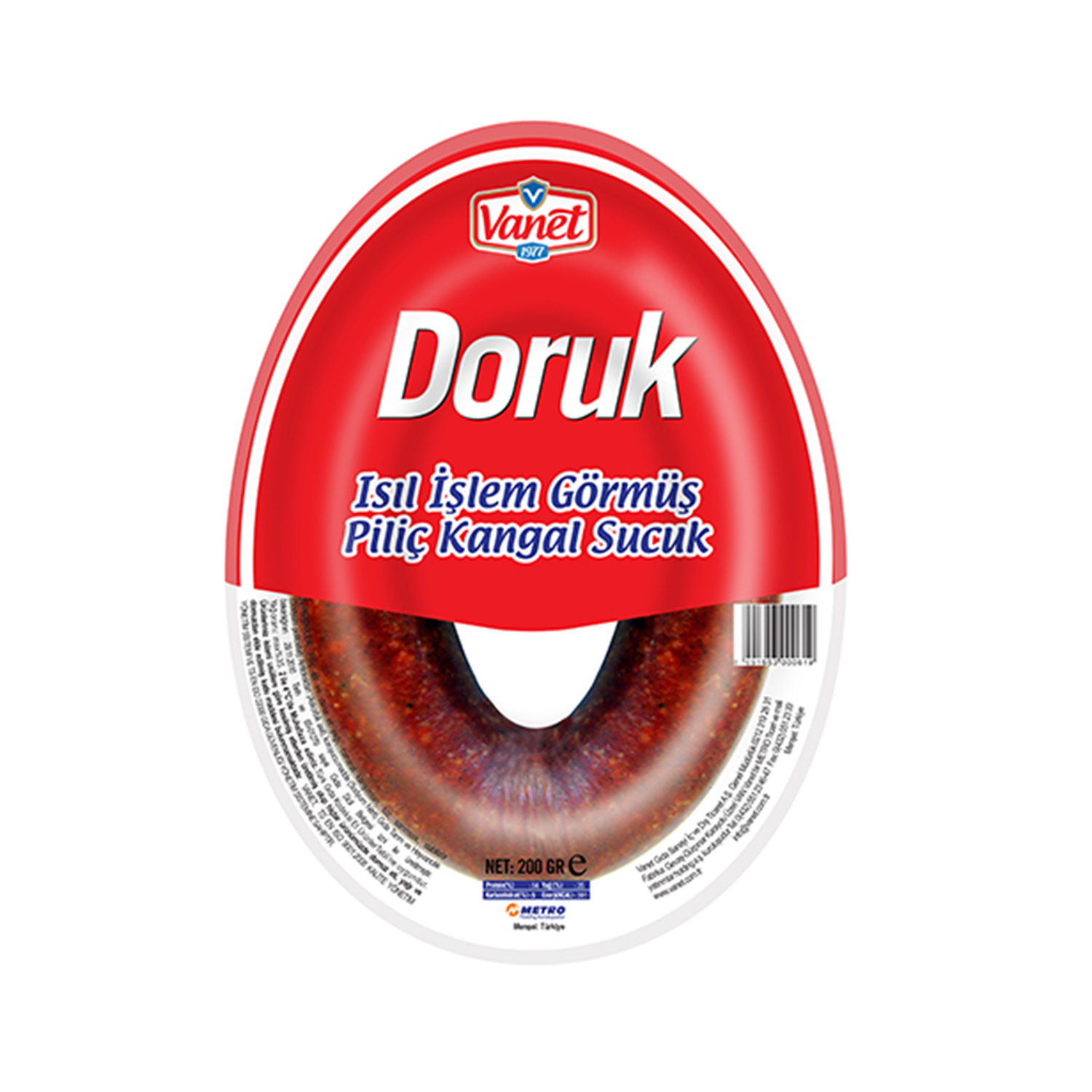 Vanet Doruk Piliç Kangal Sucuk 200 GR