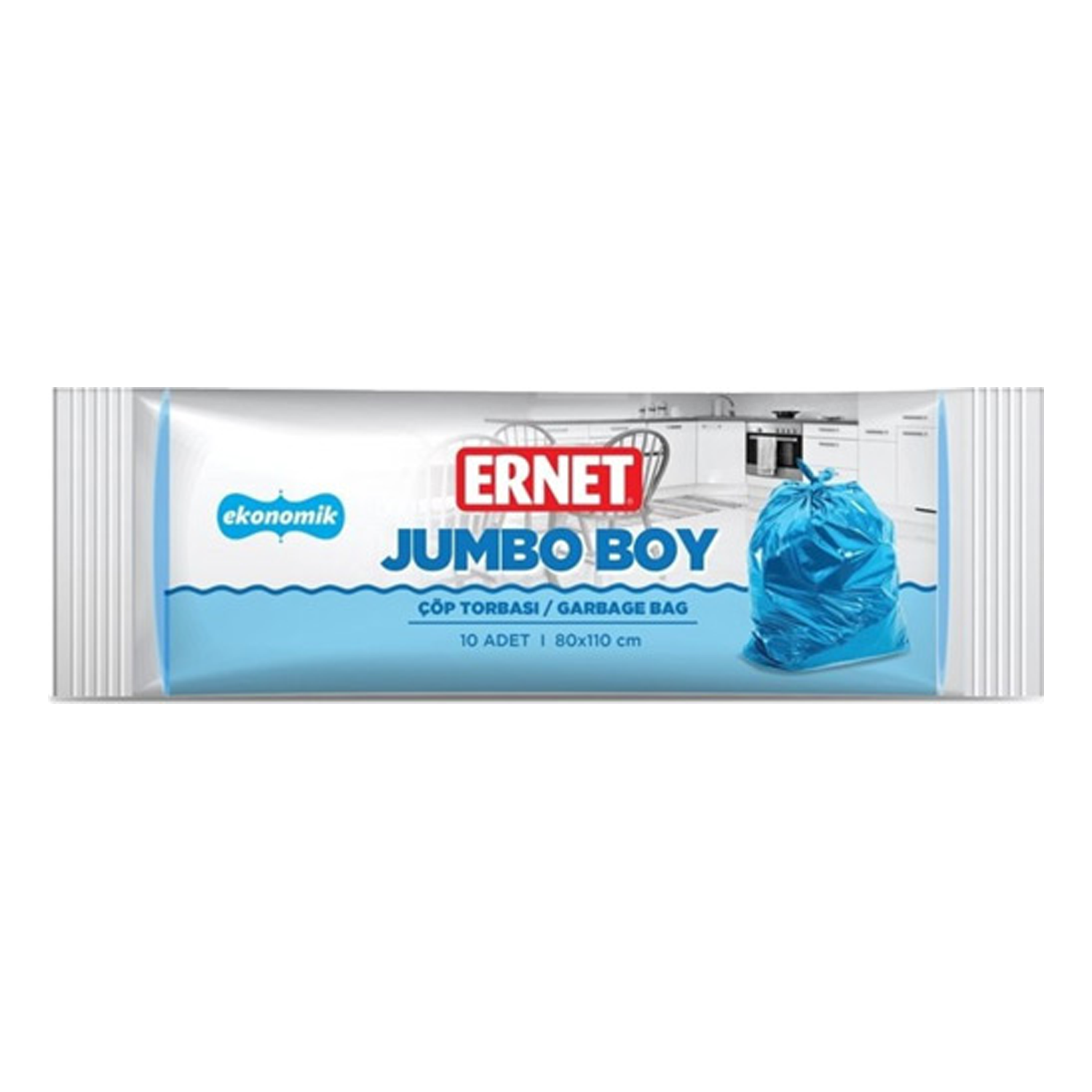 Ernet Çöp Torbası Jumbo Boy 10Lu