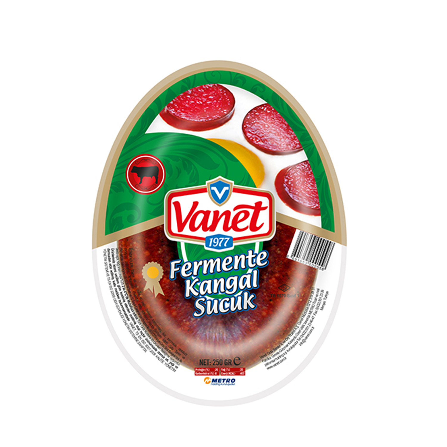 Vanet Kangal Sucuk 220 GR Geleneksel