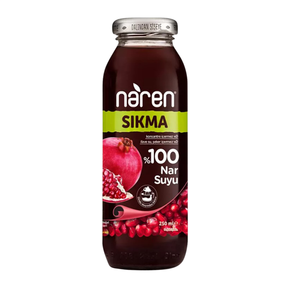 Naren 250 ML Sıkma Nar Suyu Cam