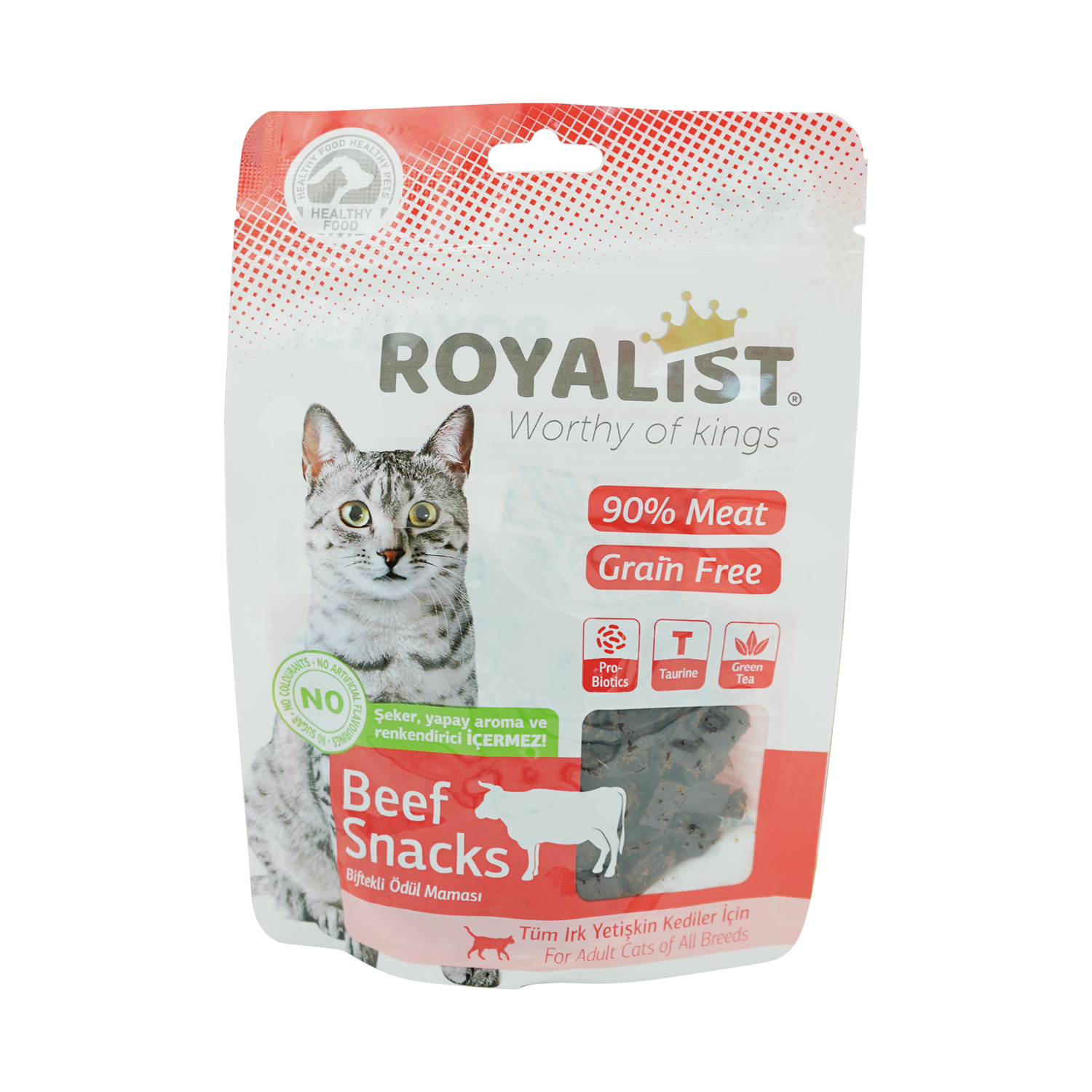 Royalıst Cat Beef Snacks Ödül 80 GR